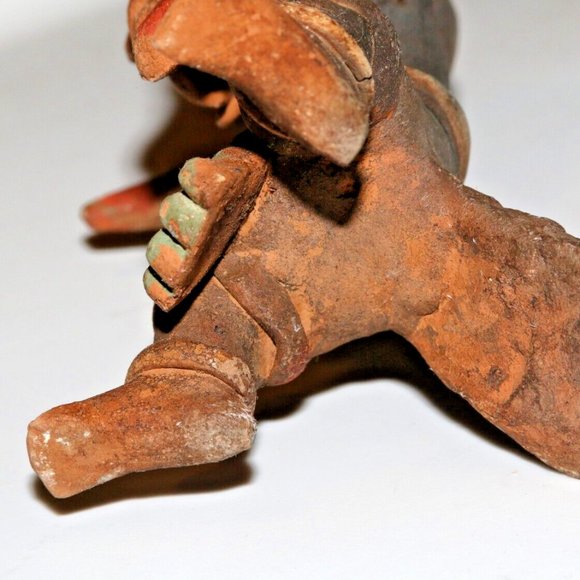 Vintage Mexicana / Mayan figure multi-color warrior figure cultural ethnic - Picture 10 of 10